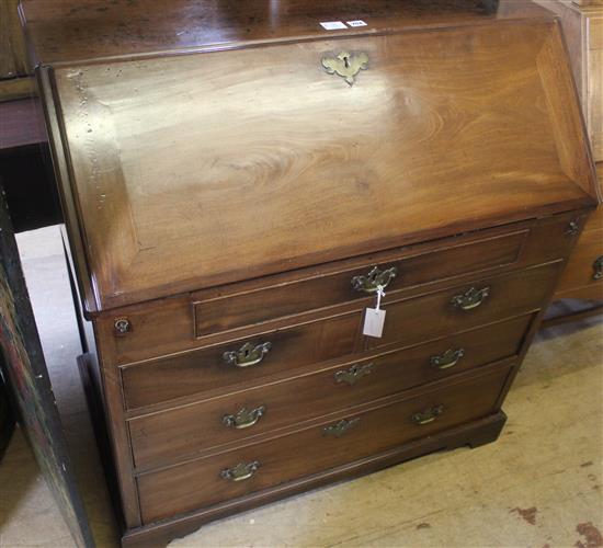 Georgian mahogany bureau(-)